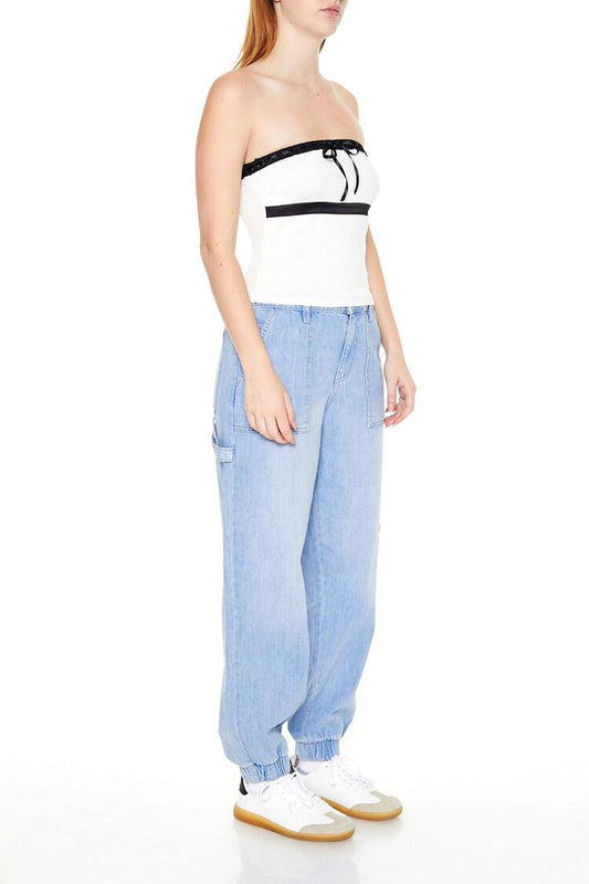 F21 - Women's Denim Jogger Pant