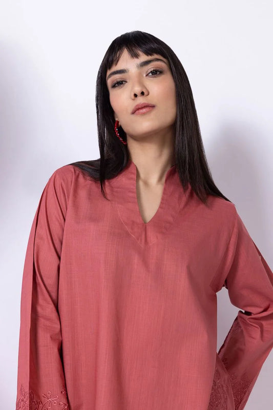 Embroidered | Crosshatch Poplin Kurta