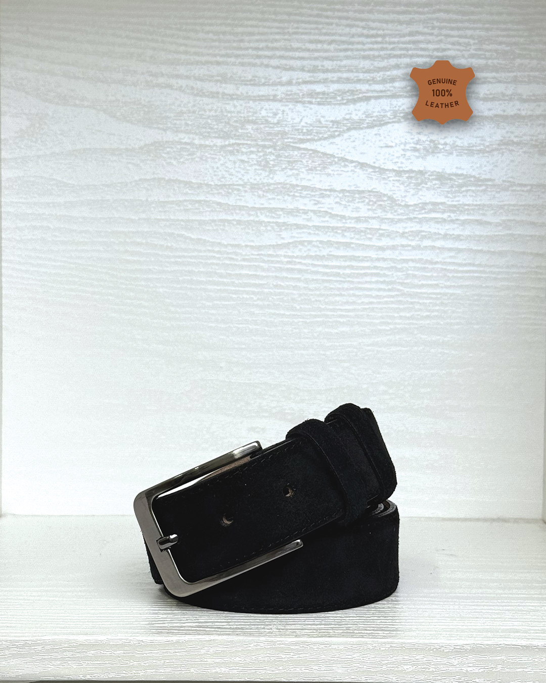 Leather Belt - Black K56-3.5CM