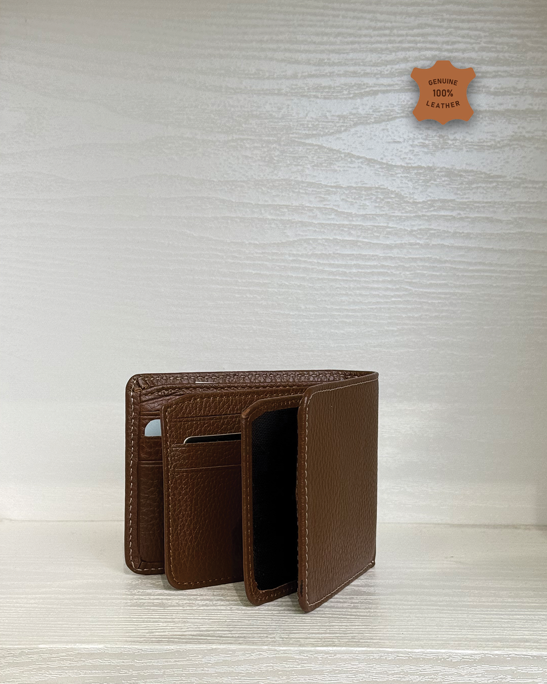 Men's Detailed Leather Wallet - 811G03