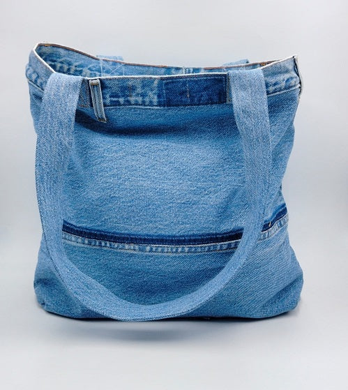 Reversible Denim Tote Bag Signature Series