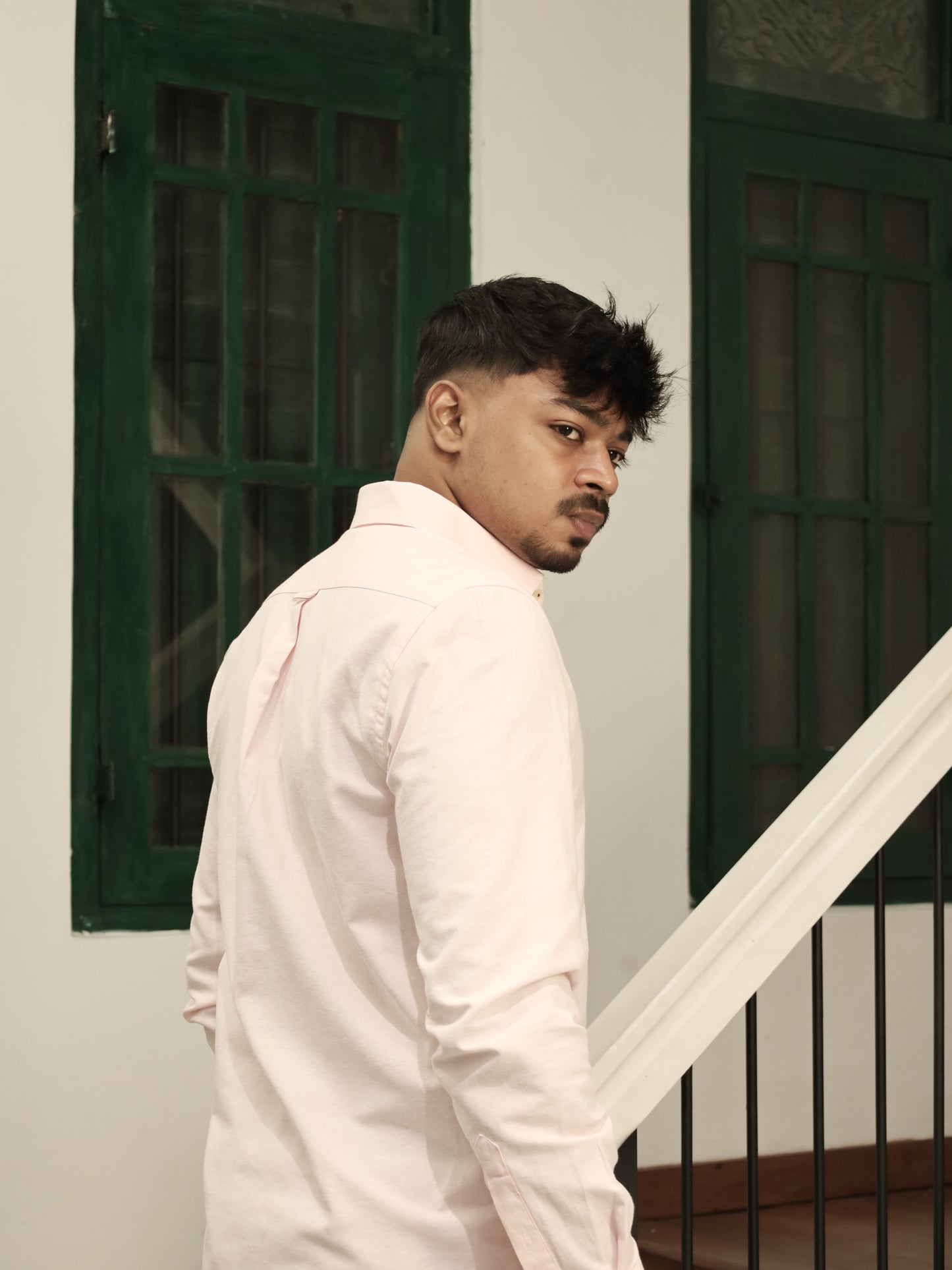 Classic Oxford Cotton Shirt - Pink