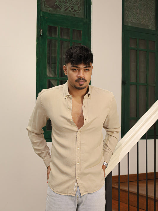 Twill Shirt - Beige