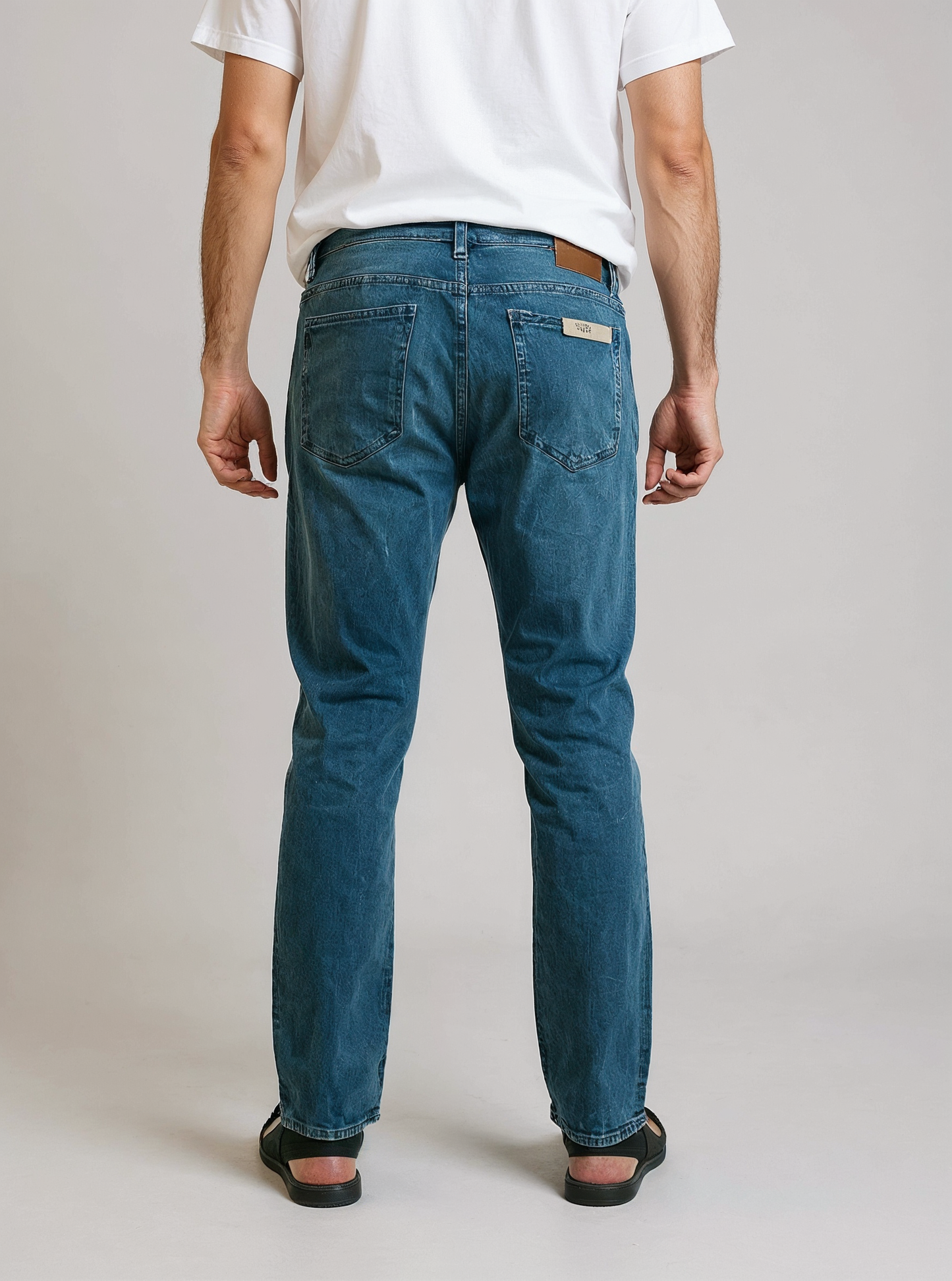 PNB Men’s Slim Fit Washed Blue Jeans