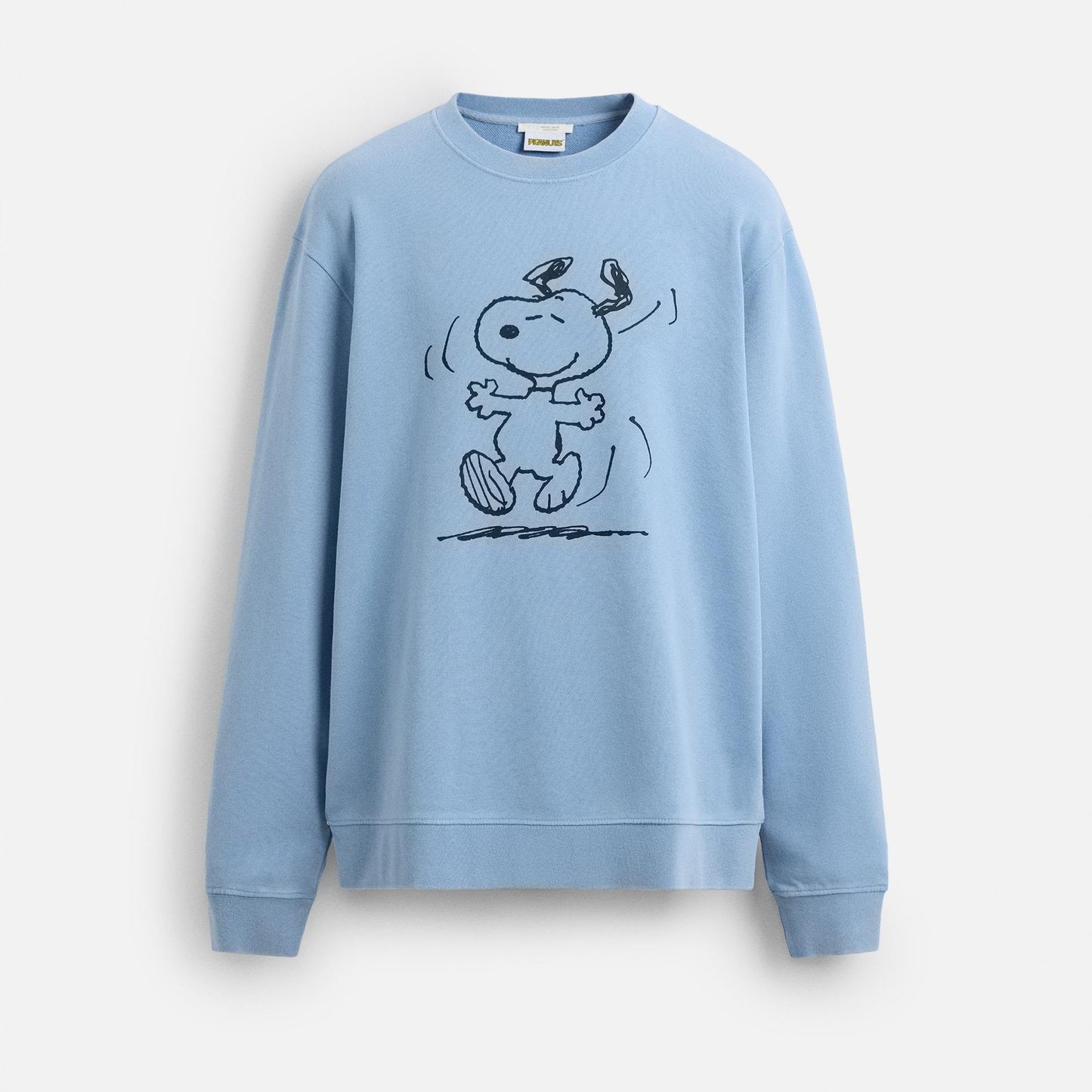 Washed Snoopy Sweat Shirt -Faded Blue