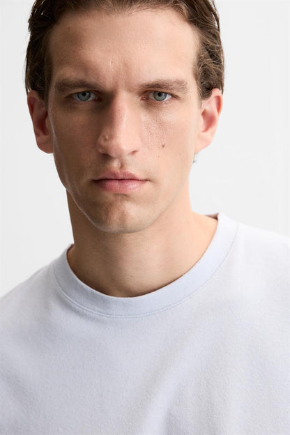Textured Fabric T-Shirt In Rustic Style