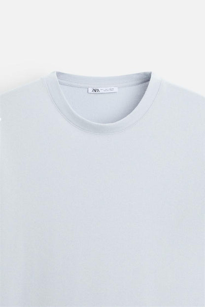 Textured Fabric T-Shirt In Rustic Style