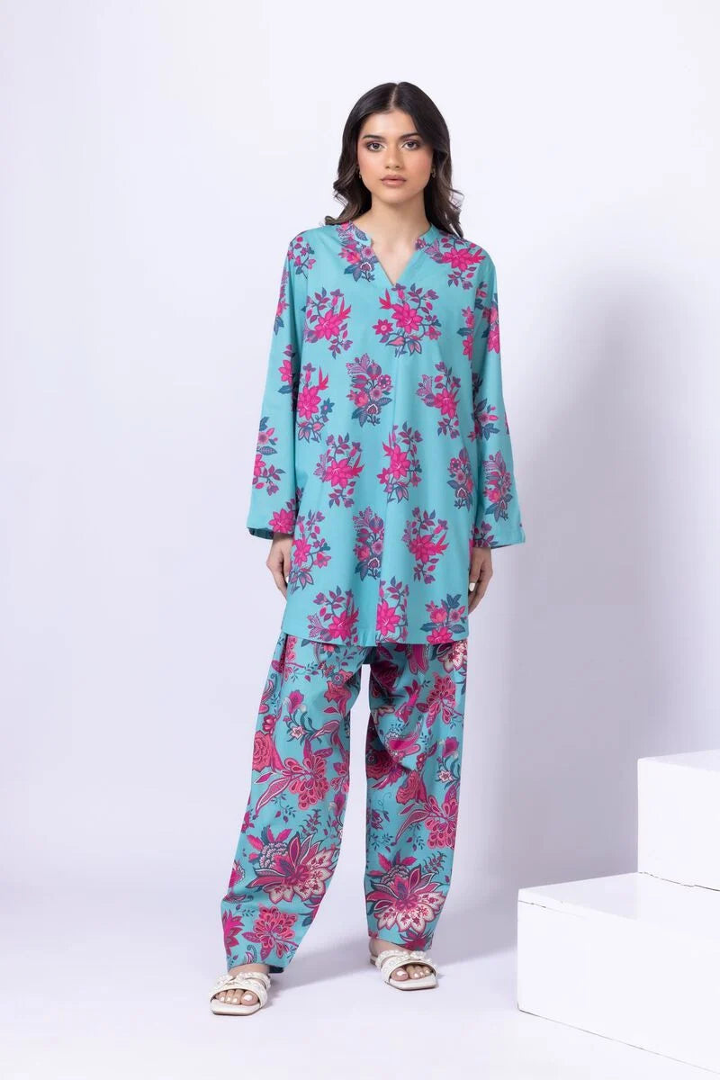 Cotton Viscose Kurta with Floral Print