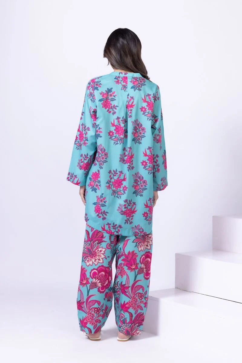 Cotton Viscose Kurta with Floral Print