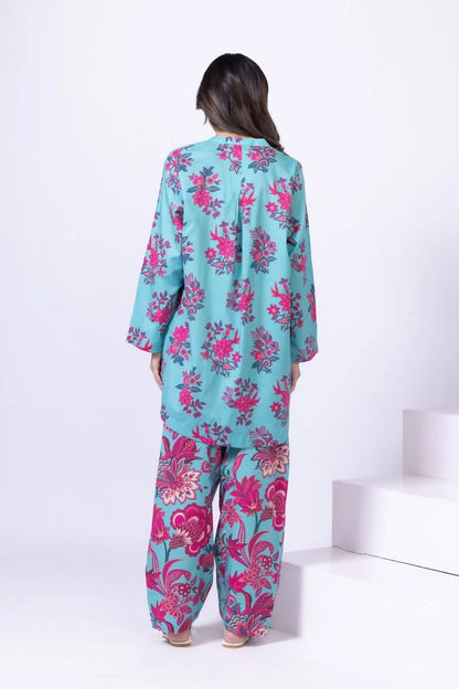 Cotton Viscose Kurta with Floral Print