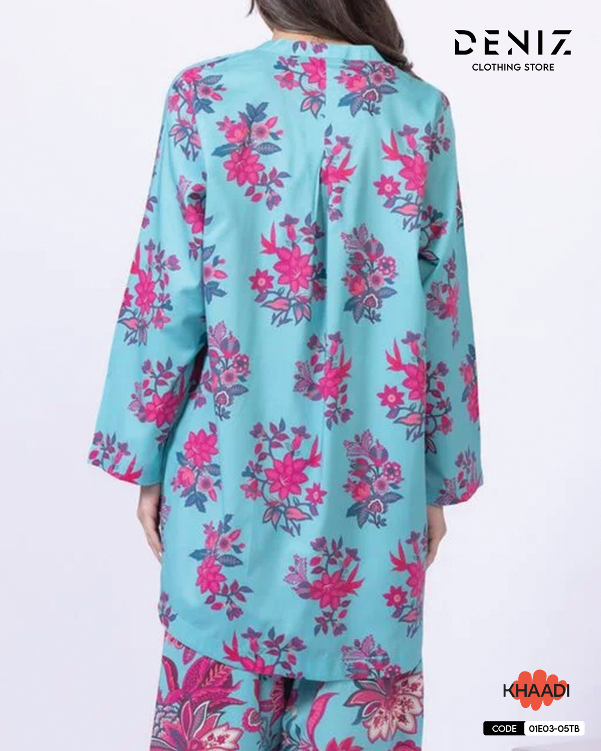 Cotton Viscose Kurta with Floral Print