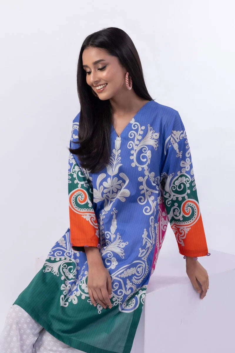 Khaadi Printed Kurta Top in 100% Cotton