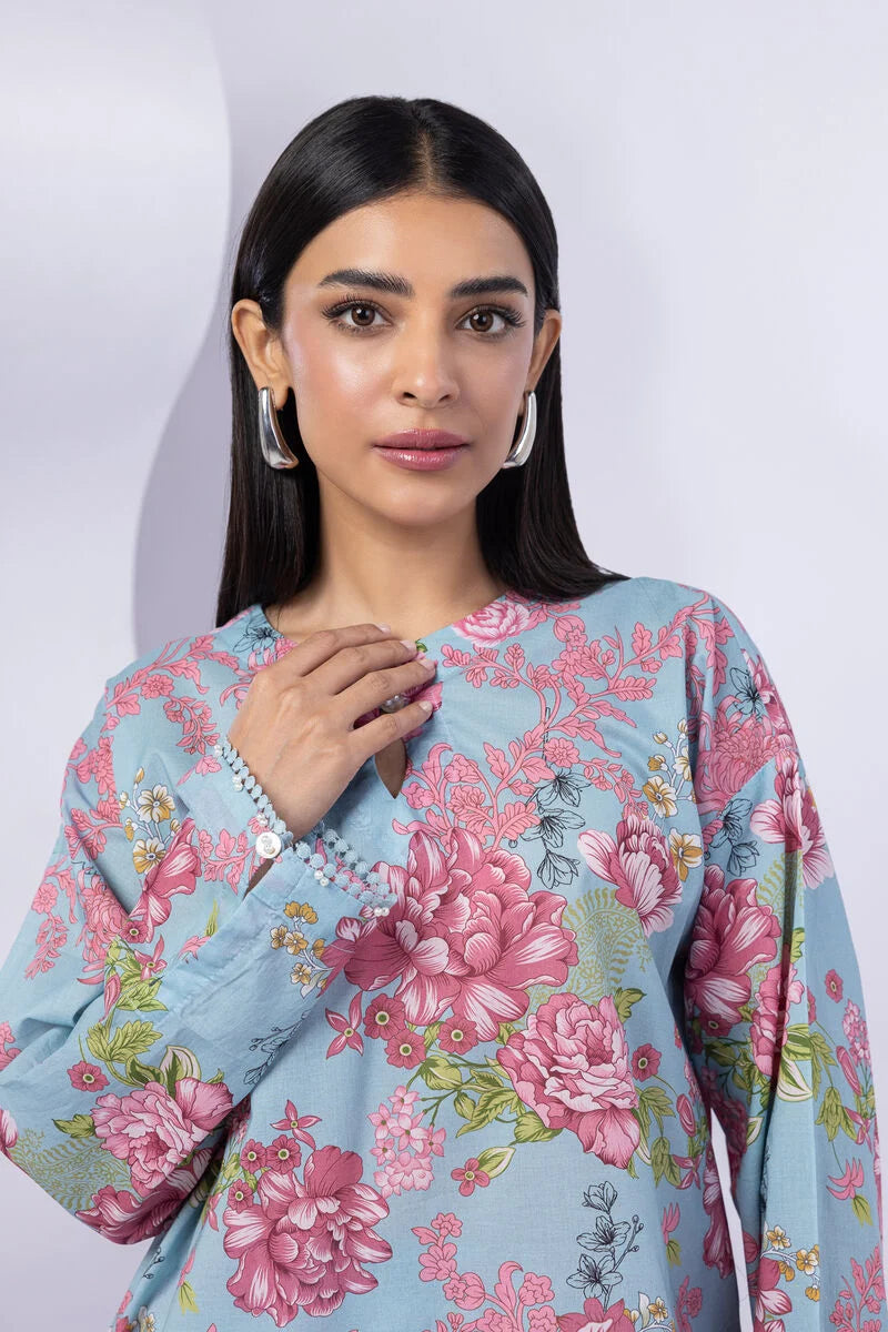 Khaadi Smart Cotton Printed Kurta Top #1285