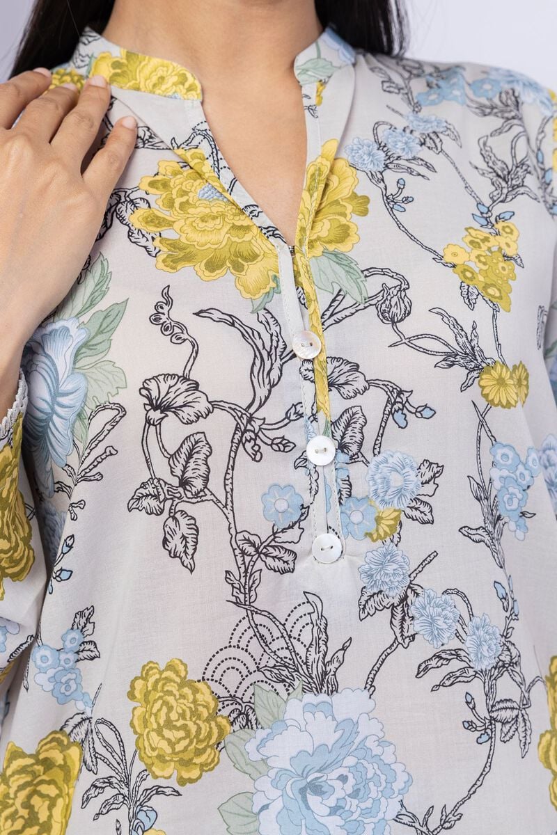 Smart Fit Printed Cotton Kurta Top #1291