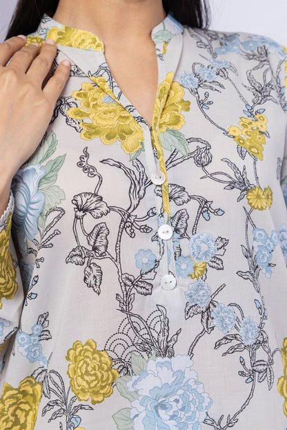 Smart Fit Printed Cotton Kurta Top #1291