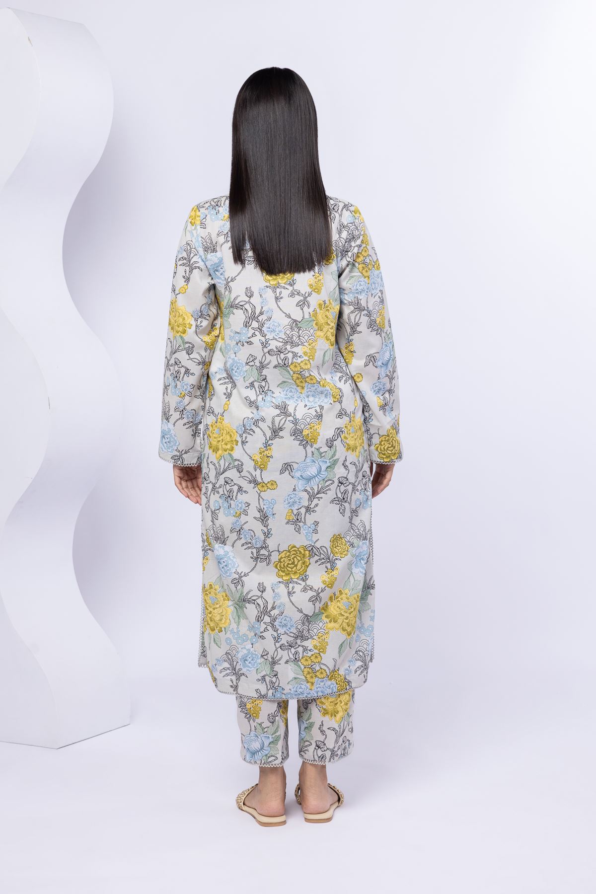 Smart Fit Printed Cotton Kurta Top #1291