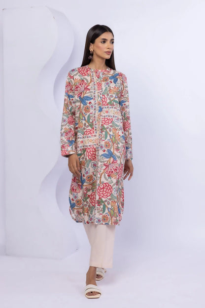 Khaadi Floral Printed Cotton Kurta Top #1301