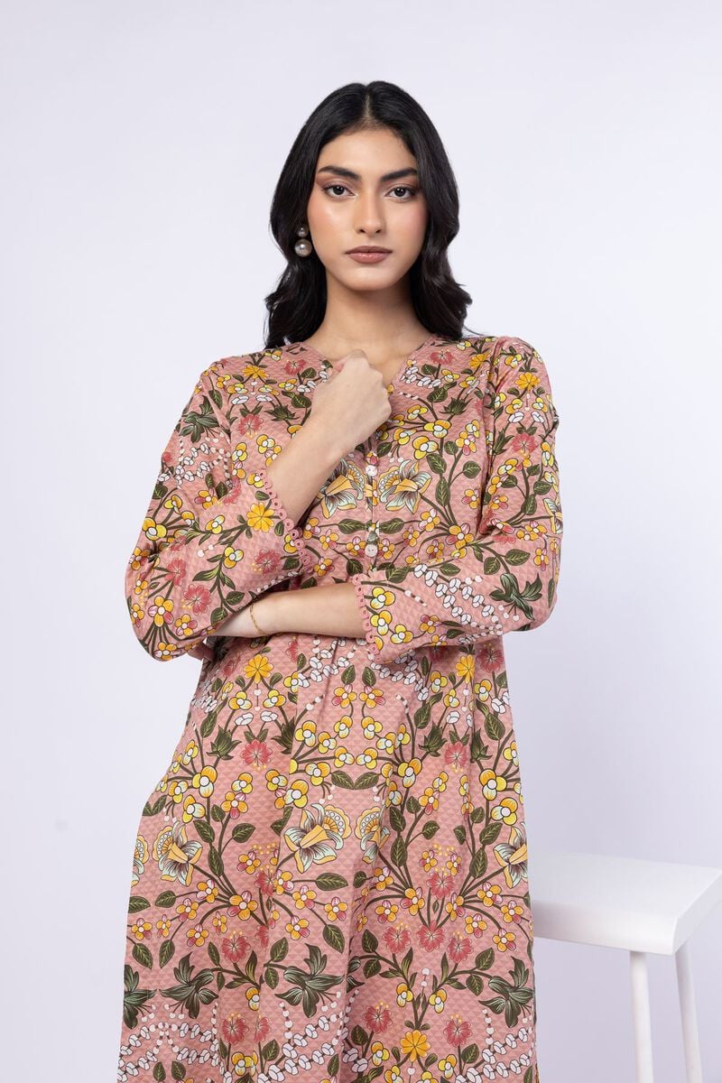 Khaadi Printed Kurta Top in 100% Cotton