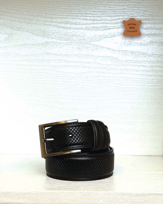 Leather Belt - Black K40-3.5CM