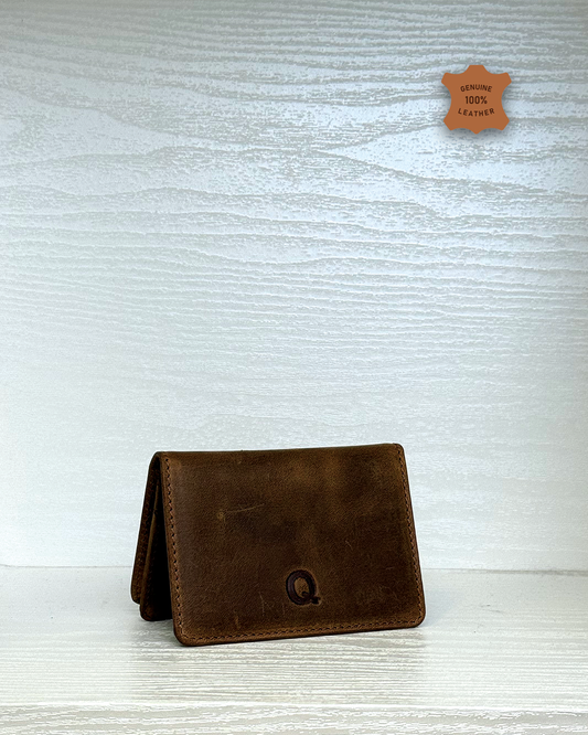 Leather Card Holder Brown - 131