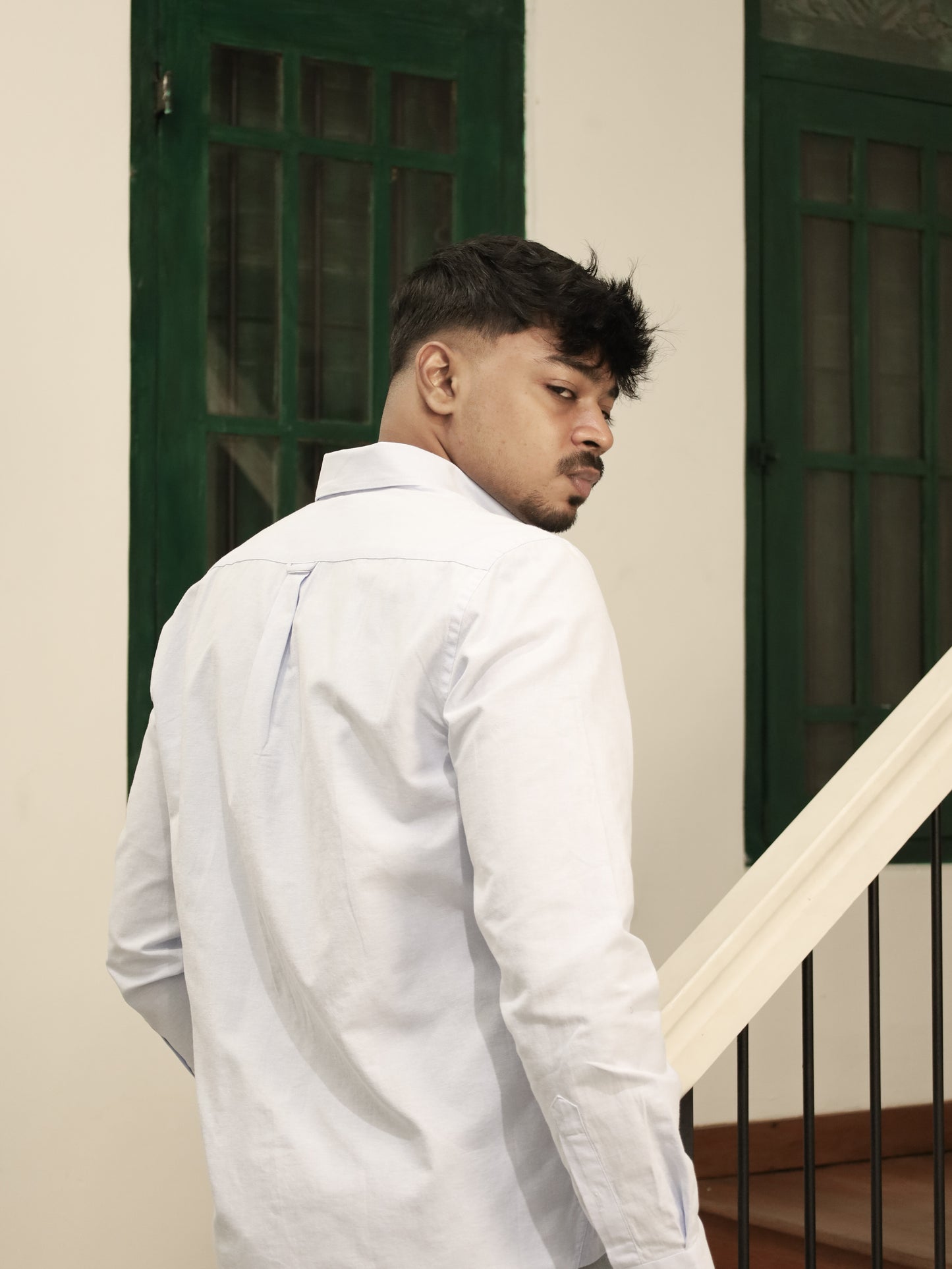 Classic Oxford Cotton Shirt - Blue