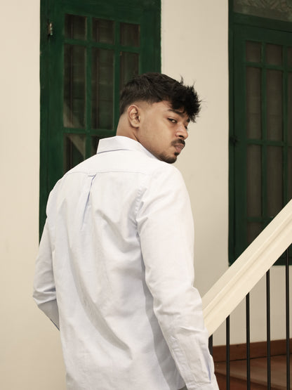 Classic Oxford Cotton Shirt - Blue