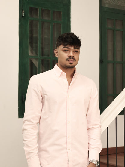 Classic Oxford Cotton Shirt - Pink