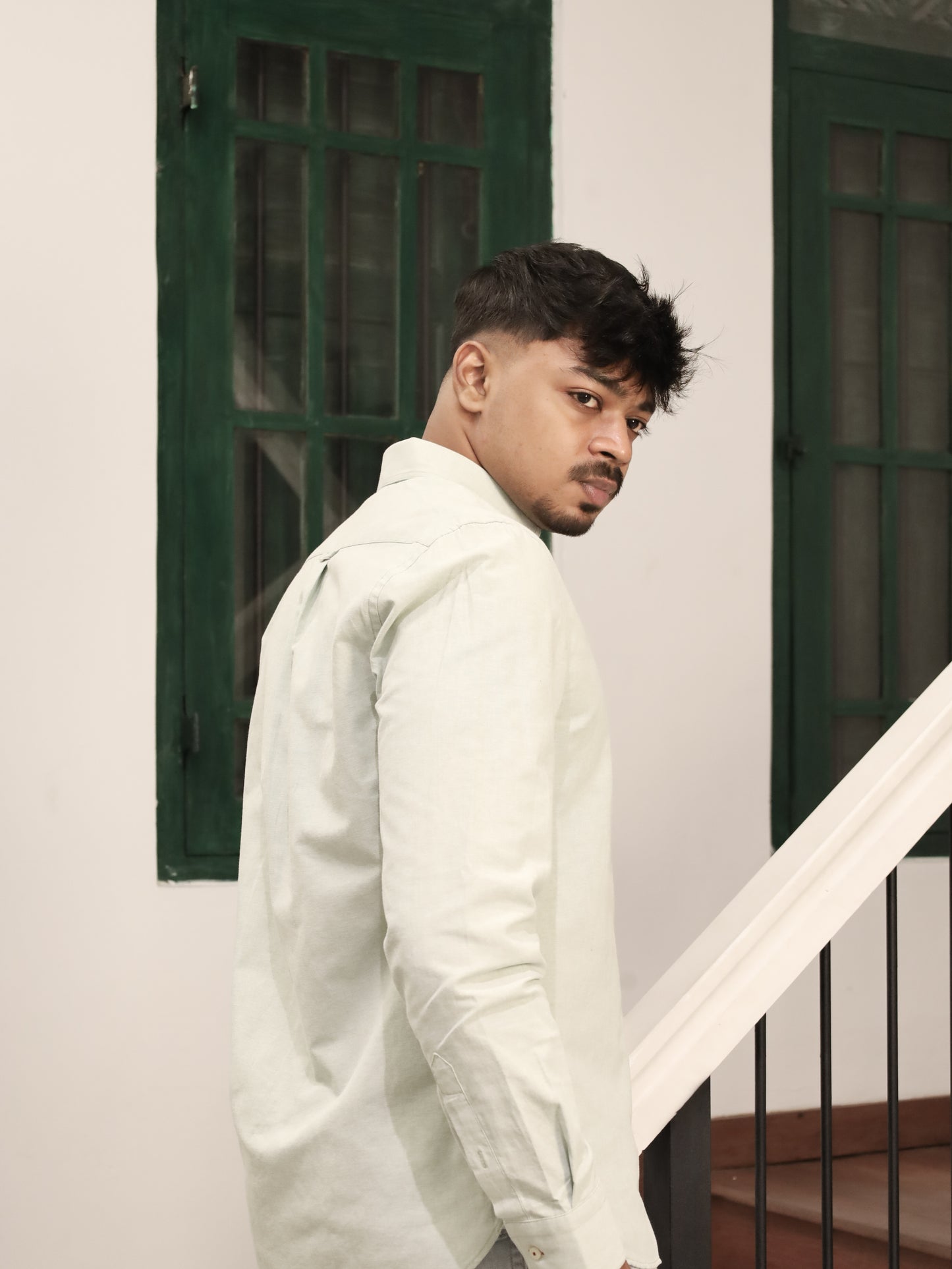 Classic Oxford Cotton Shirt - Green