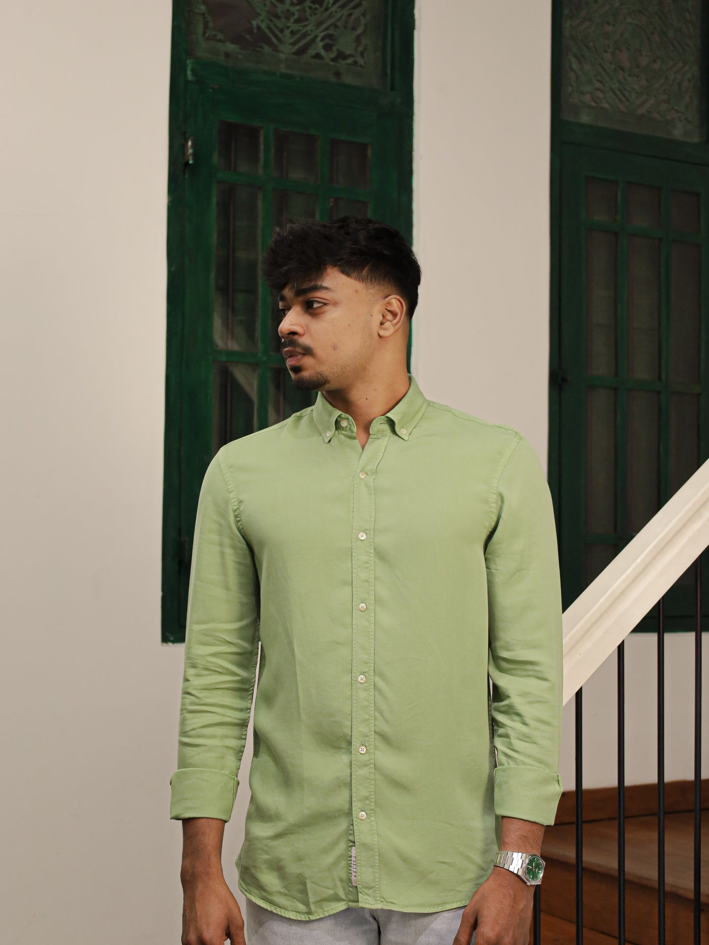 Twill Shirt - Green