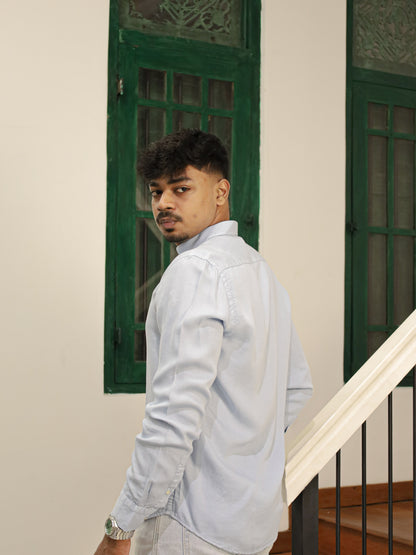 Twill Shirt - Blue