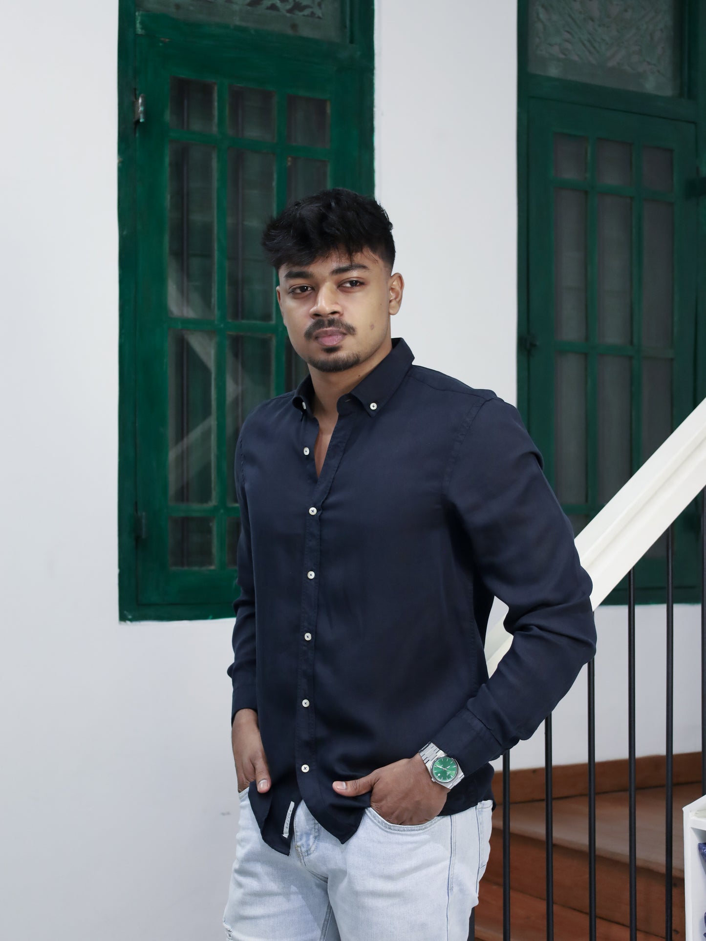 Twill Shirt - Black
