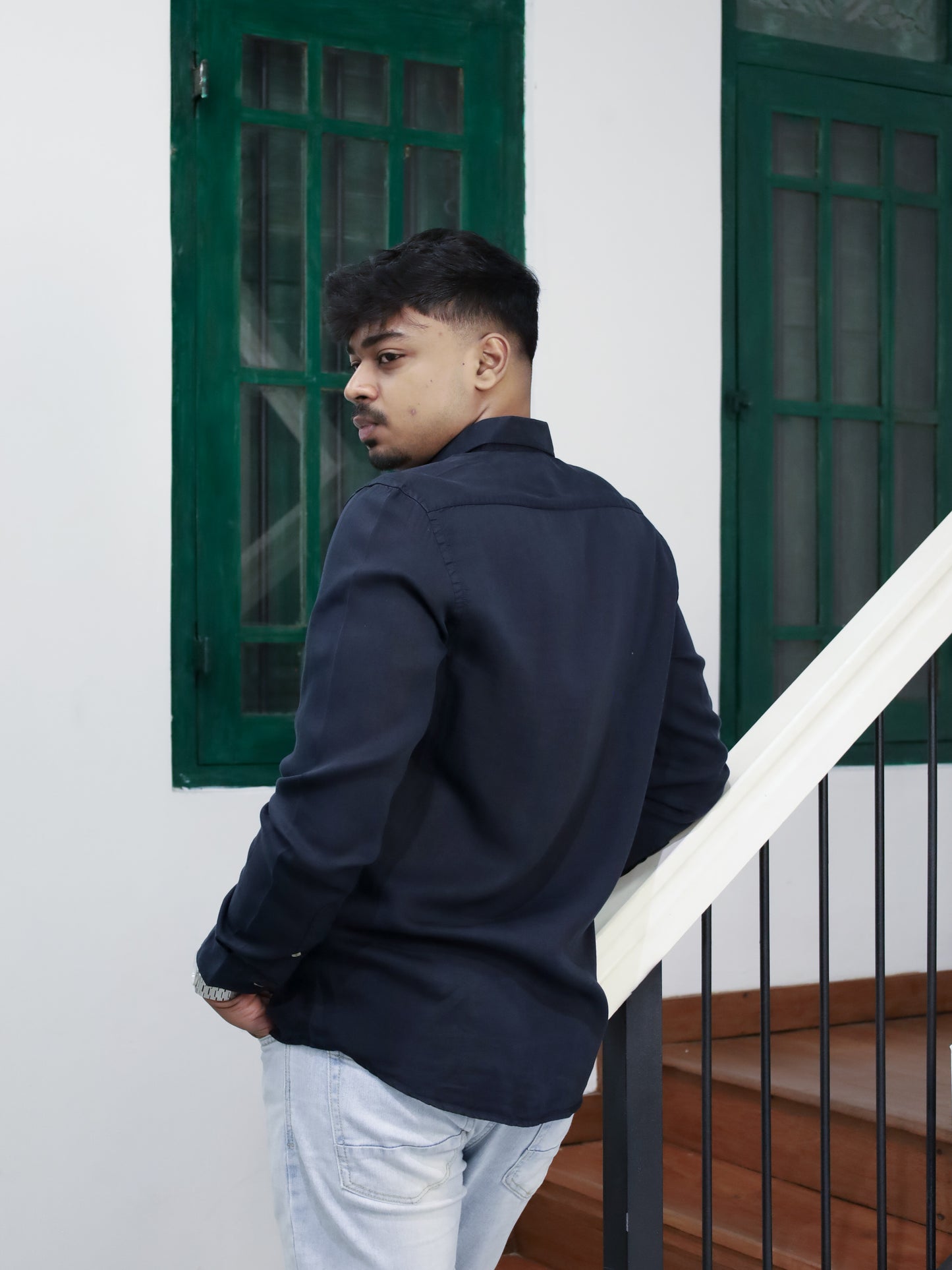 Twill Shirt - Black