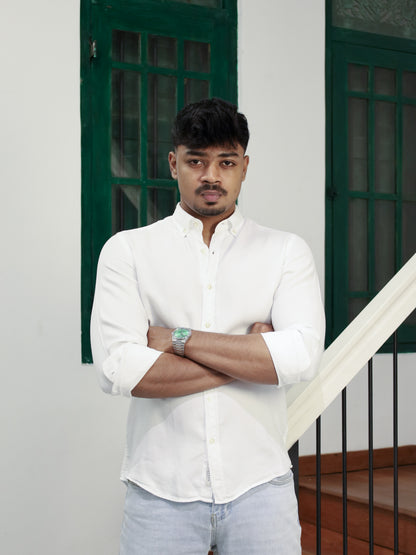 Twill Shirt - White