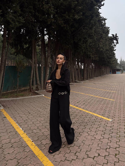 Black Women’s Summer Co-ord Set in Modal Blend