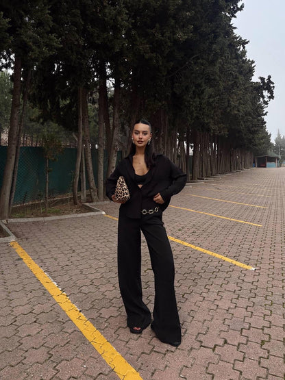 Black Women’s Summer Co-ord Set in Modal Blend