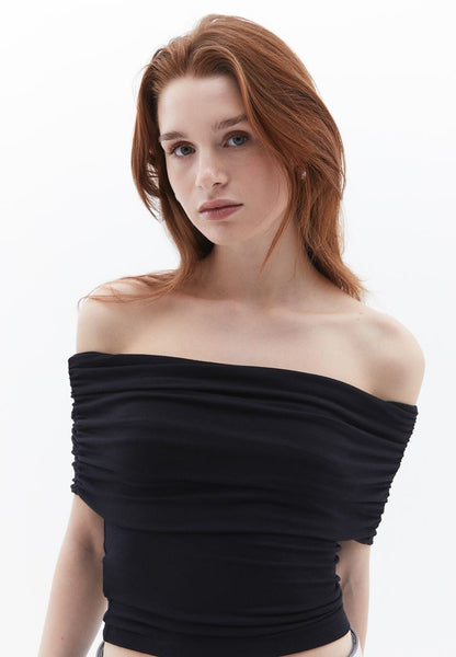 Pre-Order - Off-Shoulder Crop Top