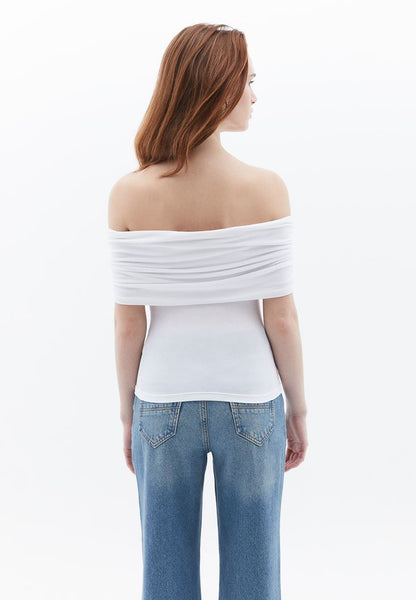 Pre-Order - Off-Shoulder Crop Top