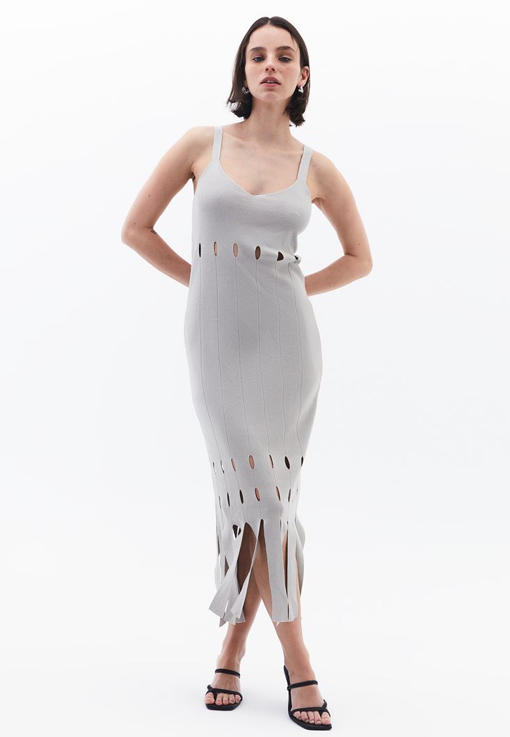 Pre-Order - Knit Dress with Cut-Out Detail