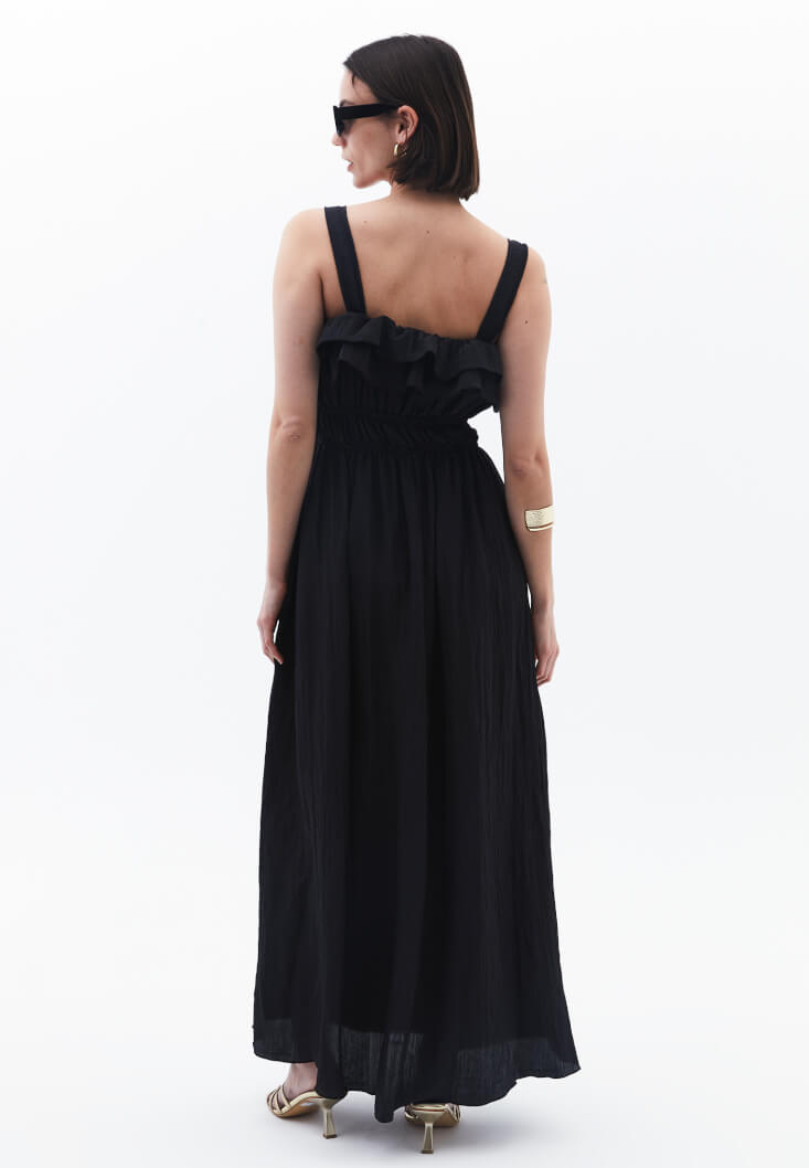 Pre-Order - Long Dress with Ruffle Details