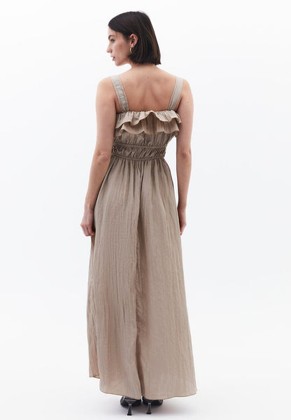 Pre-Order - Long Dress with Ruffle Details