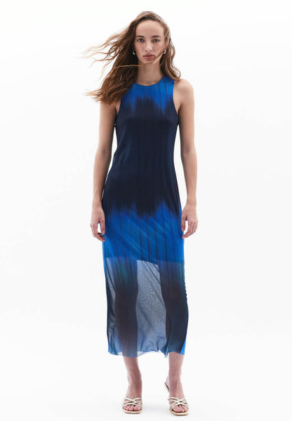 Pre-Order - Sleeveless Round Neck Tulle Dress