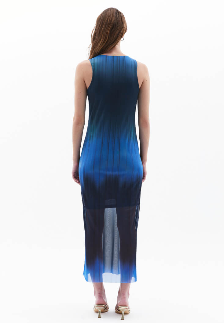 Pre-Order - Sleeveless Round Neck Tulle Dress