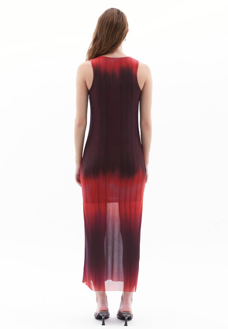 Pre-Order - Sleeveless Round Neck Tulle Dress